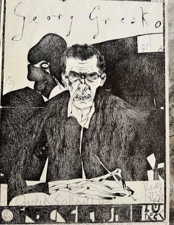 Horst Janssen (1929–1995) - Ausstellungsplakat -, Antiek en Kunst