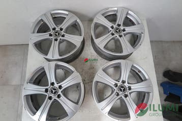 4× Aluminium Velg Mercedes W213 7.5 x 17 5x112 ET 40 Met D, Verzenden, Gebruikt