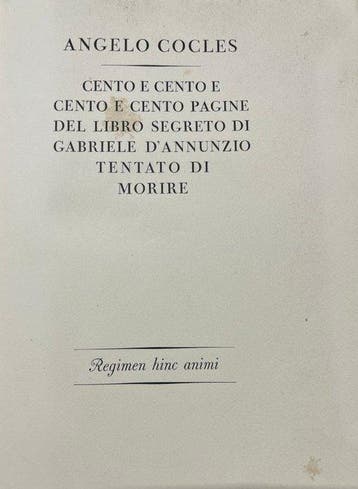 Angelo Cocles - Cento e cento e cento e cento pagine del