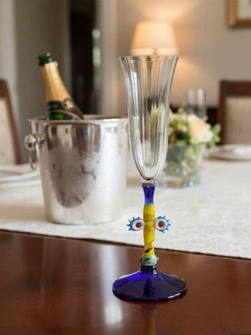 Maestri Vetrai di Murano - Champagne fluitje - Fluit Mod., Antiek en Kunst