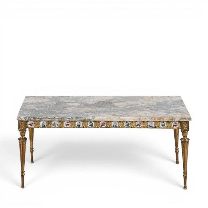 Table basse - Métal, Marbre - XIXe siècle, Antiek en Kunst, Curiosa en Brocante