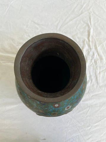 Vase - En alliage, Émail - Japon - Période Meiji (1868–1912), Antiquités & Art