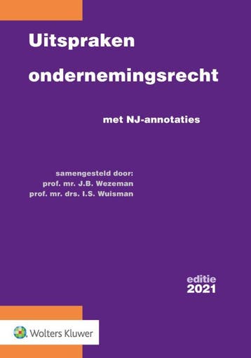 Uitspraken ondernemingsrecht 2021 9789013152982, Verzenden, Zo goed als nieuw