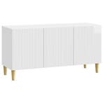 vidaXL TV Kast Hoogglans Wit 99 x 34,5 x 50 cm Bewerkt hout, Verzenden