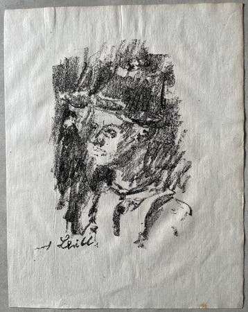 Lovis Corinth (1858-1925) - Zwei Bauern nach Leibl 1920