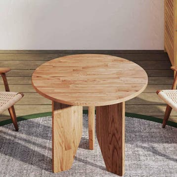 vidaXL Tafelblad rond Ø50x1,5 cm behandeld massief eiken, Verzenden