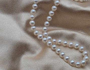Sans prix de réserve - Collier - 18 carats Or blanc, Crème, Nieuw