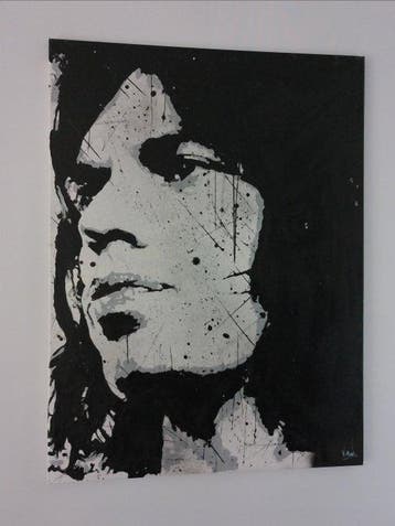 The Rolling Stones - Mick Jagger - Handpainted and signed, Nieuw in verpakking