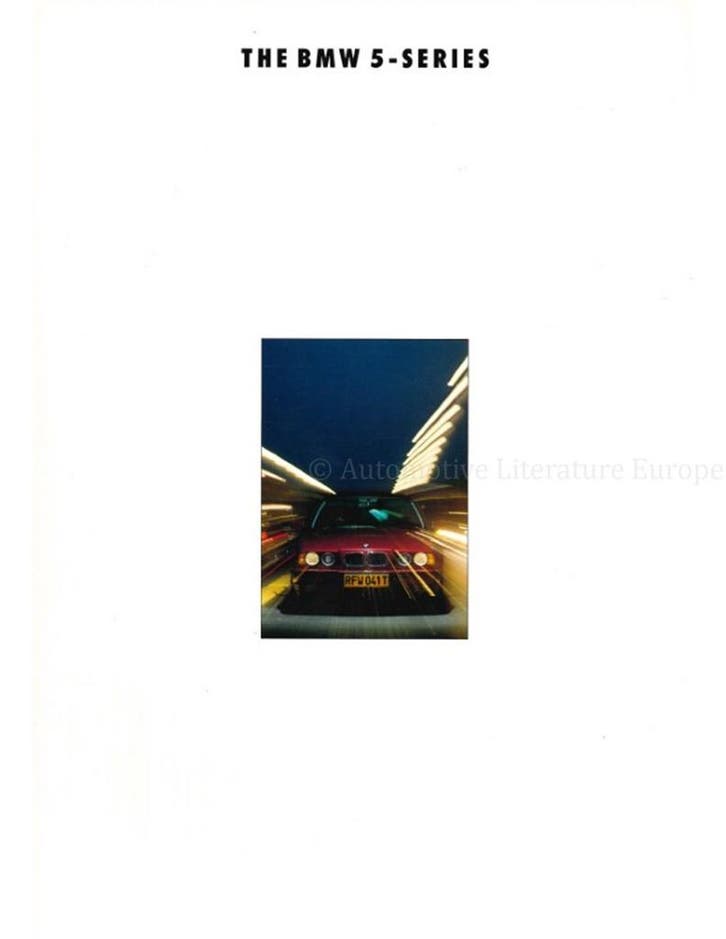 1992 BMW 5 SERIE BROCHURE ENGELS, Livres, Autos | Brochures & Magazines, Enlèvement ou Envoi