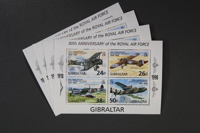 Gibraltar - 4×38 verschillende blokken en Kleinbogen, totaal, Postzegels en Munten, Postzegels | Europa | Overig