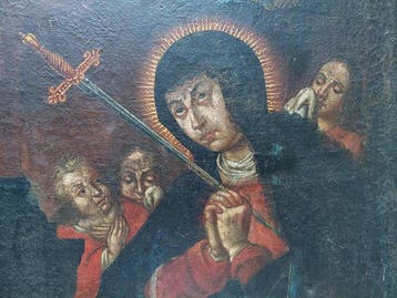 Italiaanse school (XVIII) - NO RESERVE - Mariendarstellung -, Antiek en Kunst