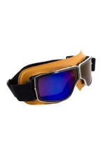 Goggles Motorbril Skibril Bril Caramelbruin Montuur Blauwe S, Ophalen of Verzenden