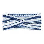 Haarband Twist 9cm – Bloemenprint Ibiza Streep – Jersey Stof, Nieuw