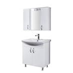 Badkamermeubelset BWS Aleco 80 cm incl. Spiegelkast met, Ophalen of Verzenden, Nieuw, Bad