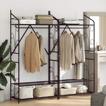 vidaXL Open Kledingkast Effen 2 pcs 78 x 36 x 158 cm, Huis en Inrichting, Kasten | Kleerkasten, Verzenden, Nieuw
