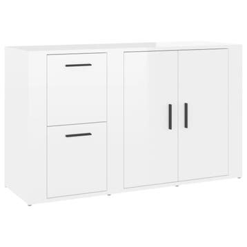 Dressoir Hoogglans Wit | Retour Deal -34%!, Huis en Inrichting, 100 tot 150 cm, Verzenden, Klassiek, Zo goed als nieuw