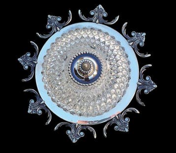 Plafonnier - Métal , cristal