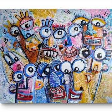 Denis OSSO (1965) - A Lovely day XL - unique original, Antiek en Kunst