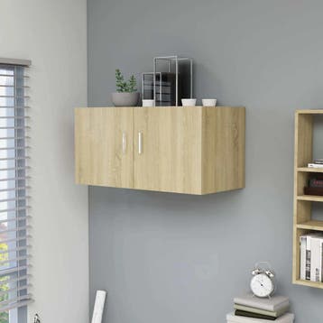 vidaXL Hangkast 80x39x40 cm bewerkt hout sonoma eikenkleurig, Verzenden