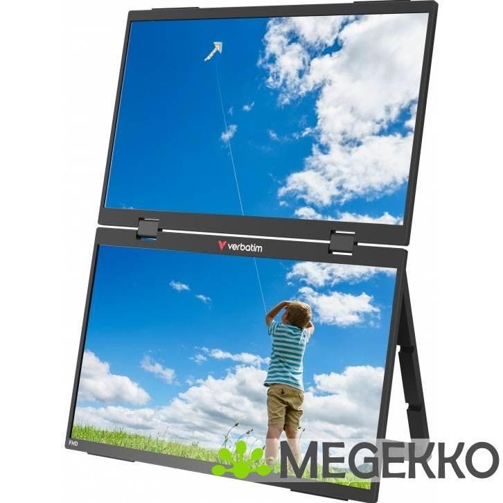 Verbatim 32403 Portable 15.6  Dual Essential Monitor, Computers en Software, Overige Computers en Software, Nieuw, Verzenden
