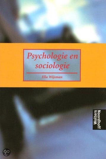 Psychologie en sociologie - Wijsman, Livres, Verzenden
