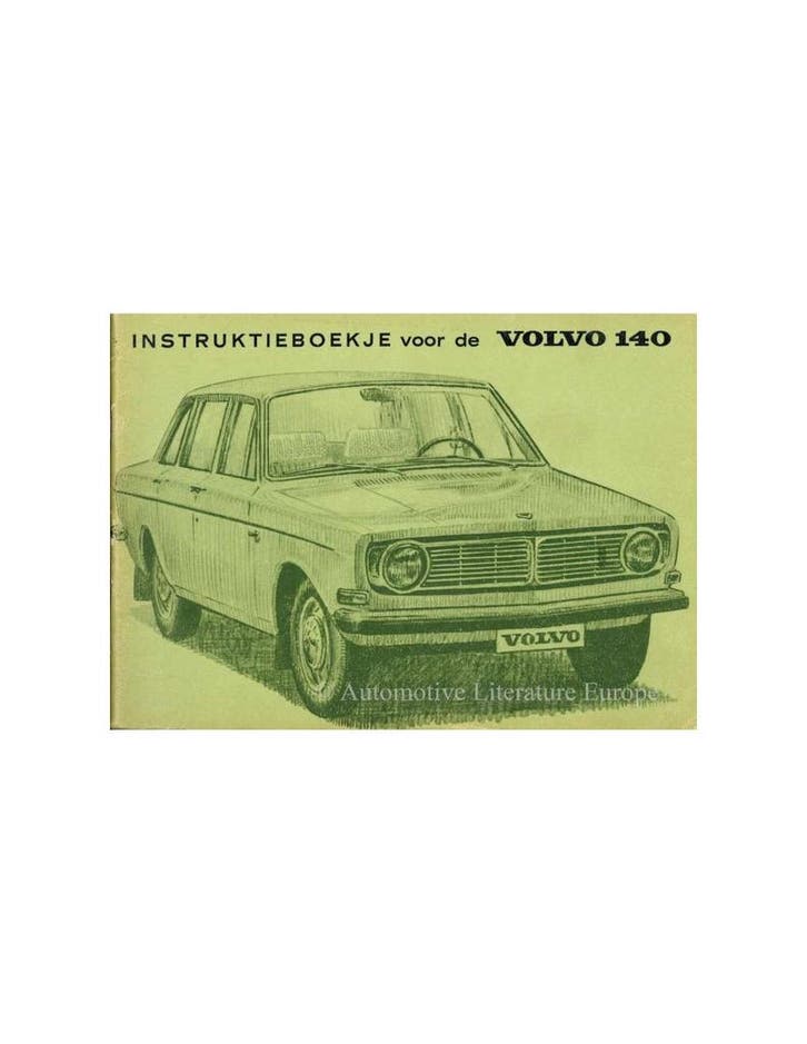 1969 VOLVO 140 INSTRUCTIEBOEKJE NEDERLANDS, Auto diversen, Handleidingen en Instructieboekjes