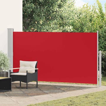 vidaXL Tuinscherm uittrekbaar 170x300 cm rood, Verzenden, Nieuw