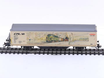 Schaal H0 Märklin 4735.002 gesloten goederenwagon van de..., Wisselstroom, Gebruikt, Wagon, Ophalen of Verzenden