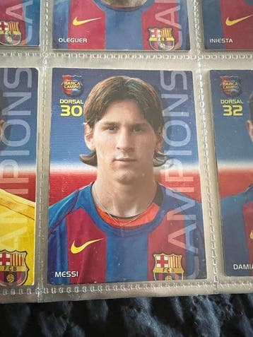 2004/05 Panini Megacracks Barça Campió Lionel Messi 3x, Verzamelen, Nieuw
