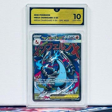 Pokémon Graded card - MEGA CHARIZARD 023 - Pokémon - GG 10, Nieuw
