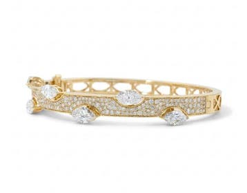 Armband - 14 karaat Geel goud - 4.81ct. tw. Diamant, Nieuw