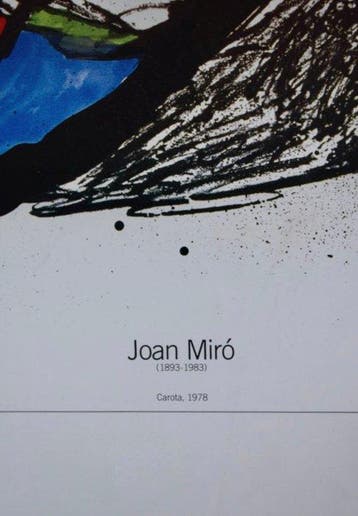 Joan Miró - Arti Grafiche Ricordi - Cervino