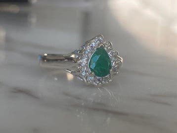 Sans prix de réserve - Bague de fiançailles Argent - 3.35ct.