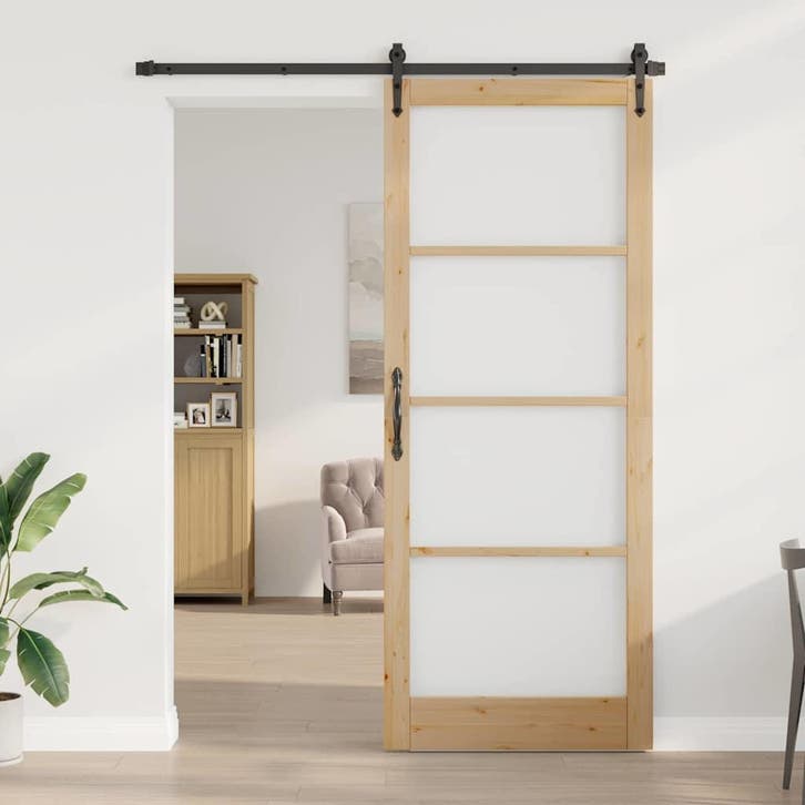 vidaXL Interne Deur ORKDAL Bruin 93 x 232 cm, Doe-het-zelf en Bouw, Deuren en Vliegenramen, Nieuw, Verzenden