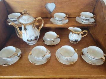 Bavaria - Koffieservies voor 8 (18) - Biscuit porselein