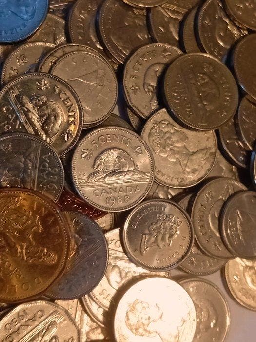 Canada. Canada. Plusieurs des valeurs différents en cents, Postzegels en Munten, Munten | Europa | Niet-Euromunten