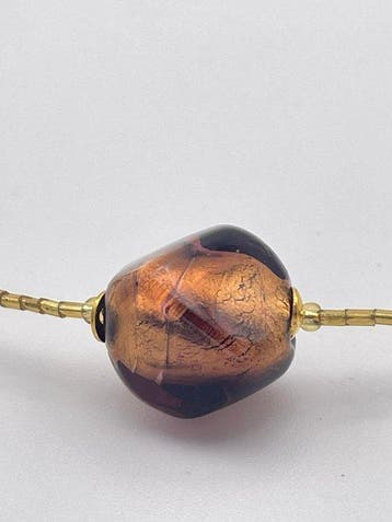 24 carats - verre de Murano, Or jaune - Collier - verre de