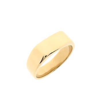 Gouden zegelring, Handtassen en Accessoires, Ringen, Gebruikt, Ophalen of Verzenden, 17 tot 18, Dame of Heer