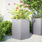 vidaXL Plantenbakken 2 st zeshoek 46x40x45 cm gegalvaniseerd, Verzenden