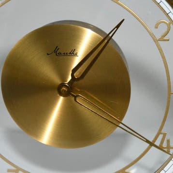 Horloge de table - Mauthe Germany - Art déco Laiton, Verre -, Maison & Meubles