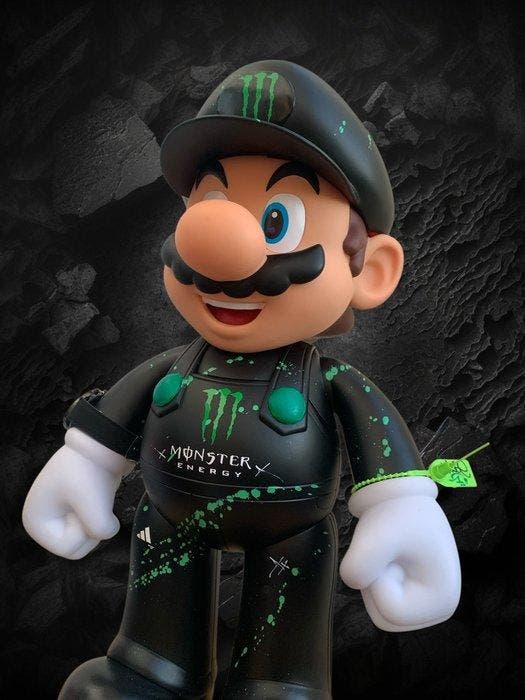 WASE - Speelgoed figuur FIGURINE SUPER MARIO JACK DANIEL’S, Antiquités & Art, Art | Objets design