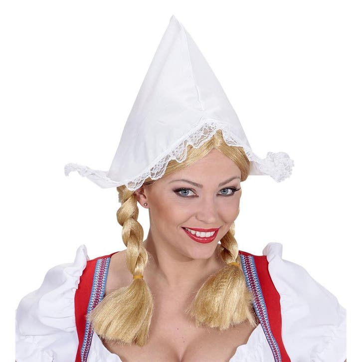 Witte Muts Klederdracht Hollands Meisje, Hobby en Vrije tijd, Feestartikelen, Nieuw, Verzenden