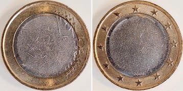 Duitsland 1 Euro Fehlpraegung 2002 D Vorder wie Rueckseit..., Verzenden