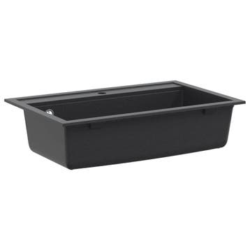 vidaXL Enkele spoelbak keuken Graniet 79,5 x 50,5 x 20 cm, Huis en Inrichting, Keuken | Keukenelementen, Verzenden, Nieuw