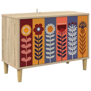 vidaXL Tv-meubel ESSEN 69 x 33 x 50 cm Sonoma Bewerkt hout, Verzenden, Nieuw