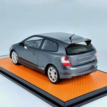 Radscale 1:18 - Modelauto - Honda Civic EP3 TYPE-R - Grijs