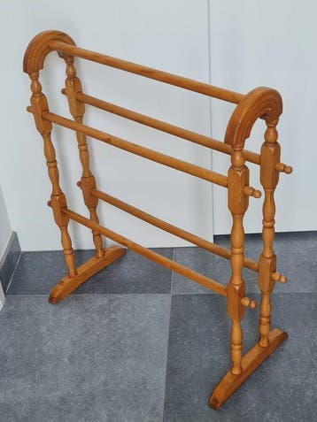 Rek - antiek handdoekrek, droogrek - Hout