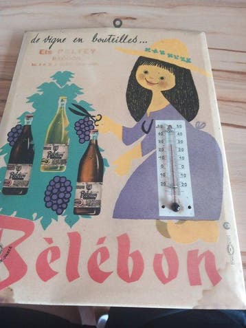 Thermomètre - Aluminium - Glacoïde pub 1950 gdforma