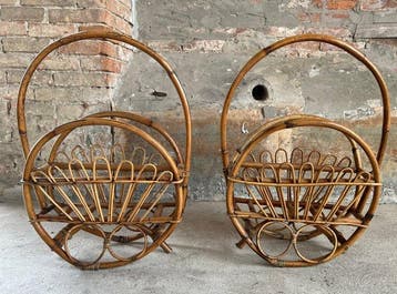 Panier - Bambu’ - Bois - Paire de porte-revues