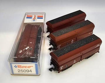 Roco N - 25094 - Modeltrein goederenwagon (4) - Vierassige, Nieuw